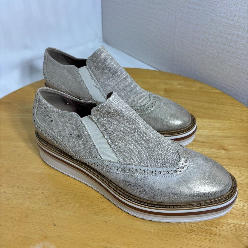 Donna Piu | Metallic Oxfords | Handmade | Unisex Size EU40/W9/M7